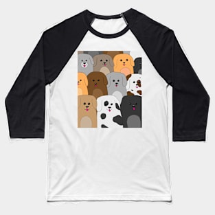 Group of Dogs Baseball T-Shirt